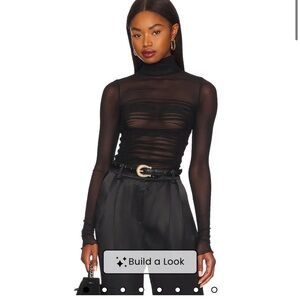 Free People NWT Under it All Bodysuit in Black Size S